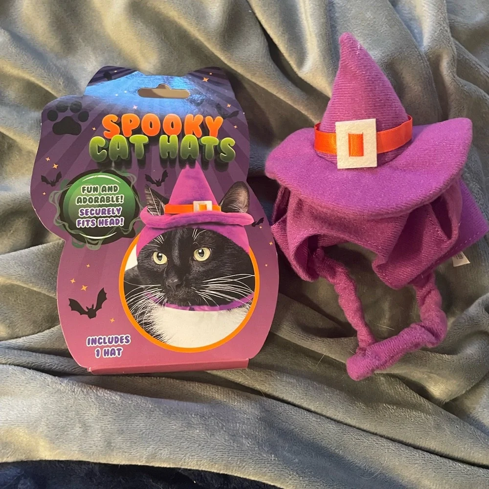 NWOT Halloween pet cat witches hat